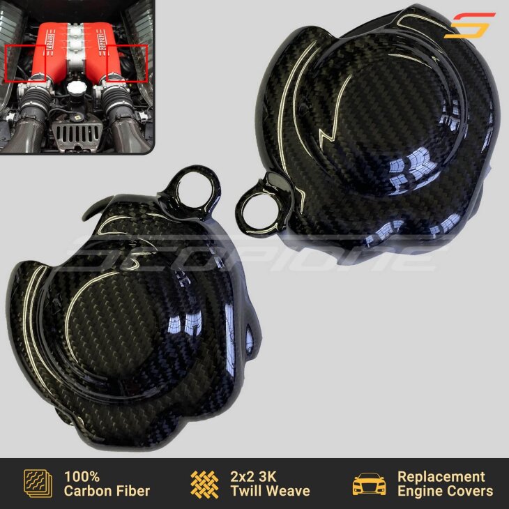 Ferrari 458 Italia/Speciale - Carbon Fiber Side Engine Covers
