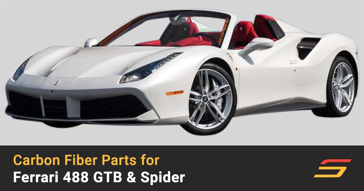 100% Carbon Fiber Parts by Scopione for Ferrari 488 GTB Spider