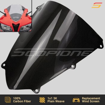Honda 07-12 CBR600RR Carbon Fiber Replacement Wind Screen