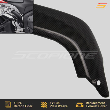 Honda 07-26 CBR600RR Carbon Fiber Replacement Exhaust Heat Shield