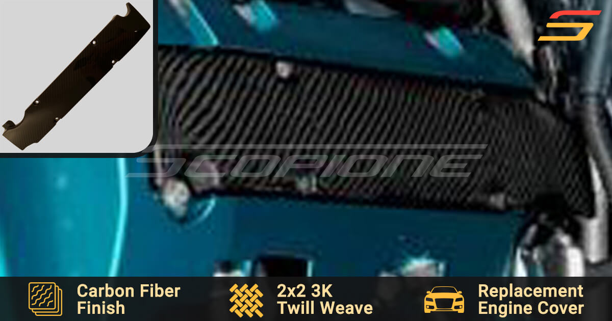 Carbon Fiber Engine Cover for Honda S2000 AP2 by Scopione