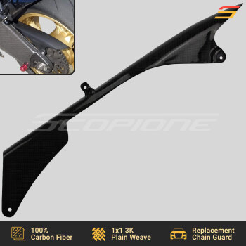 Kawasaki 08-10 Ninja ZX-10R Carbon Fiber Replacement Chain Guard