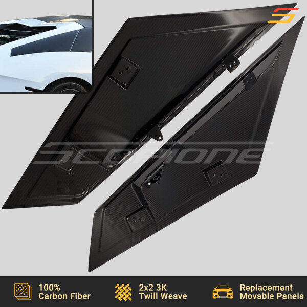 Carbon Fiber Side Air Intake Movable Panels Vents for Lamborghini Aventador LP700 LP720 - Image 5