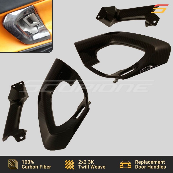 Scopione Carbon Fiber Replacement Door Handles for Gallardo