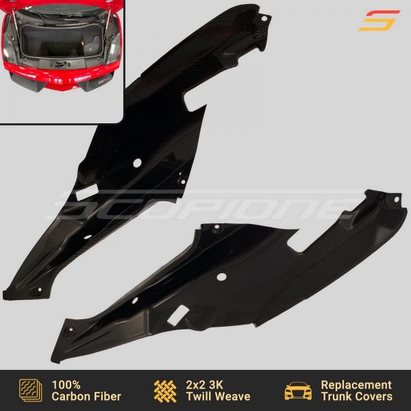 Scopione Carbon Fiber Engine Side Covers for Gallardo