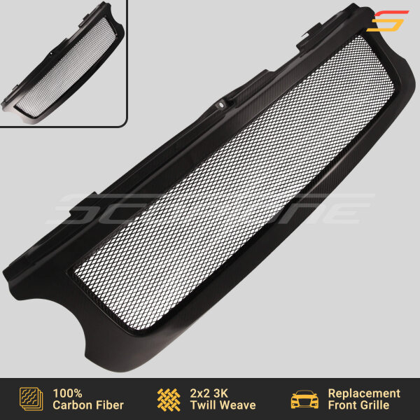 Carbon Fiber Front Contour Grille for Land Rover 10-12 Range Rover (Vogue L322) - Image 4