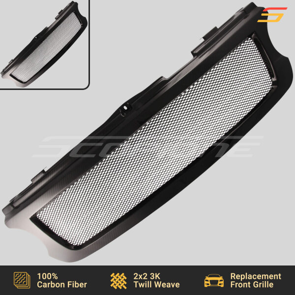 Carbon Fiber Front Contour Grille for Land Rover 10-12 Range Rover (Vogue L322)