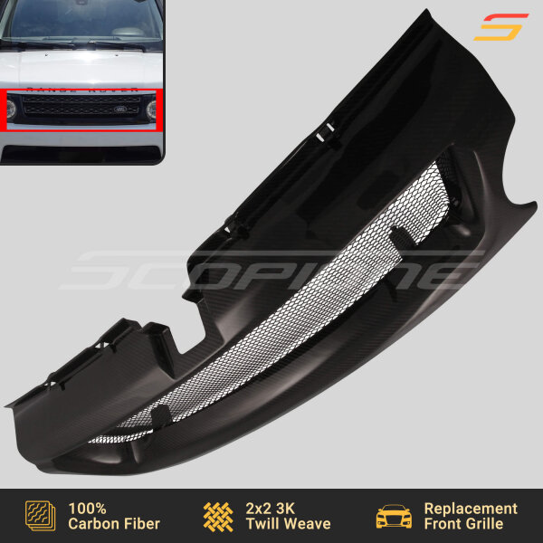 Carbon Fiber Front Contour Grille for Land Rover 10-13 Range Rover Sport - L320 - Image 2