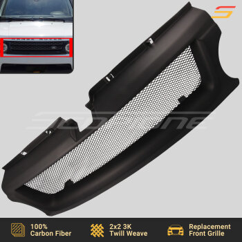 Matte Carbon Fiber Front Contour Grille for Land Rover 10-13 Range Rover Sport - L320