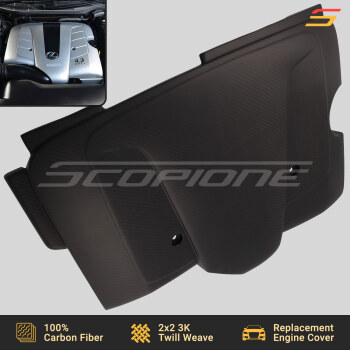Lexus GS430 LS430 Matte Carbon Fiber Replacement Engine Cover