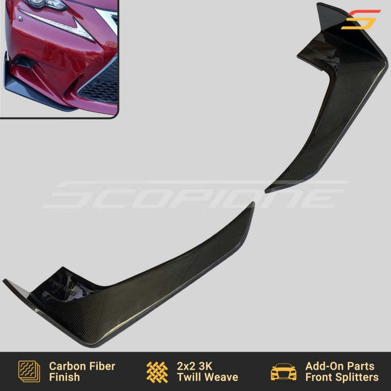 Scopione Carbon Fiber F-Sport Splitters for Lexus IS250 IS350 F