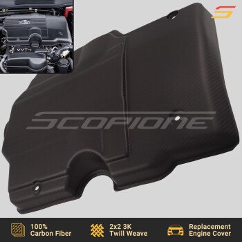 Lexus 01-05 IS300 Matte Carbon Fiber Replacement Engine Cover
