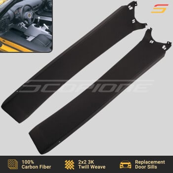Lotus 01-07 Elise & Exige S2 Non-Airbag Matte Carbon Fiber Door Sill Panels