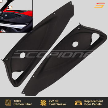 Lotus 01-11 Elise & Exige S2 Matte Carbon Fiber Interior Door Panels