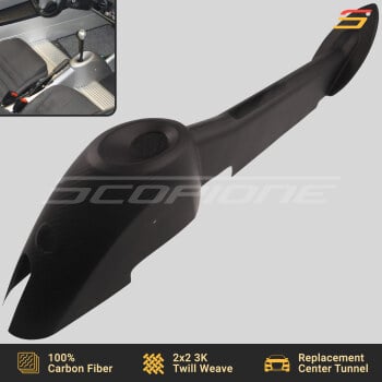 Lotus 01-05 Elise S2 K-Series LHD Matte Carbon Fiber Center Tunnel Cover