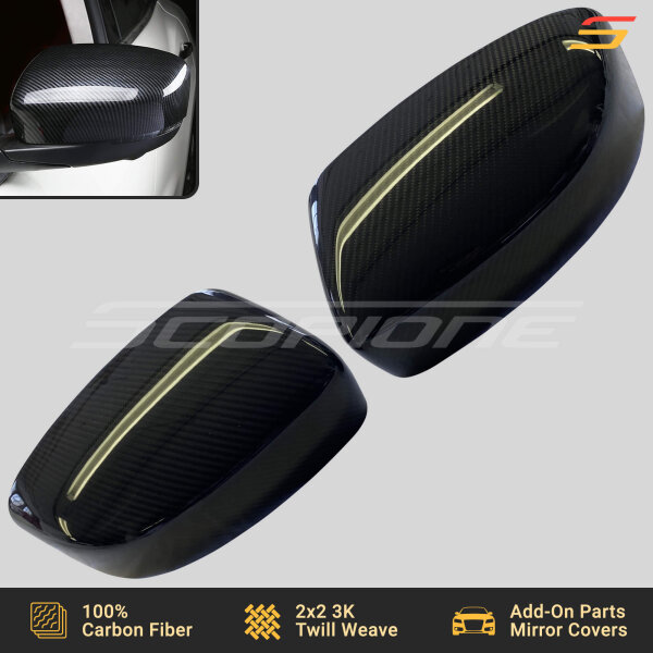 Scopione carbon fiber side mirror covers for Maserati Levante MK1 2017–2024