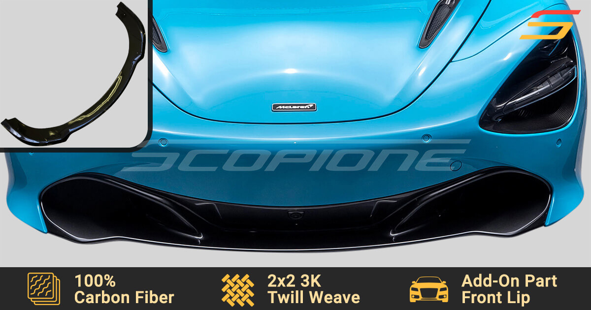 McLaren 720s Front Spoiler Lip Carbon Fiber - DMC