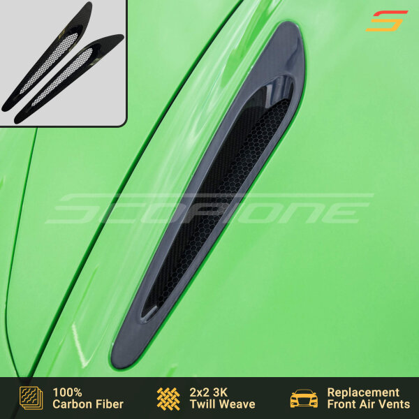 Carbon Fiber Front Hood Vents Bonnet Air Scoops for McLaren 720S 750S 765LT - Image 11