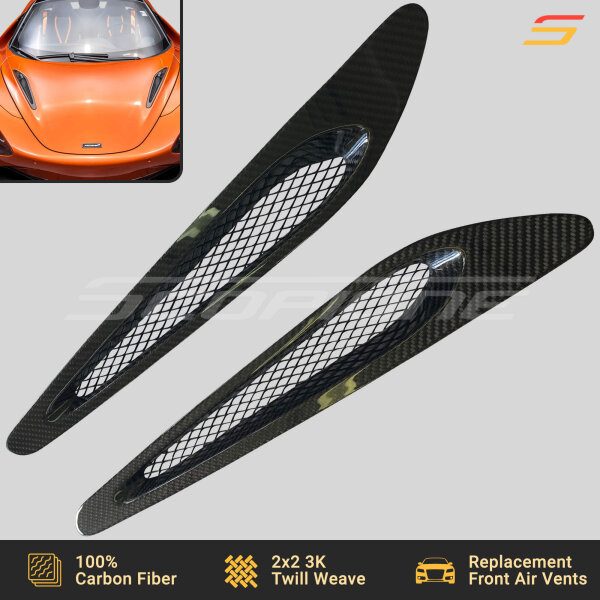 Carbon Fiber Front Hood Vents Bonnet Air Scoops for McLaren 720S 750S 765LT - Image 4