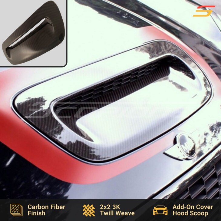 Scopione Carbon Fiber Front Hood Scoop Cover for MINI Cooper Gen2