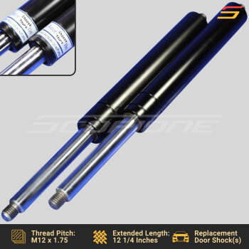 Bolt On Lambo Vertical Door Kit Replacement Shocks for 94-04 Mustang - 12 1/4" - 500 to 1000lbs