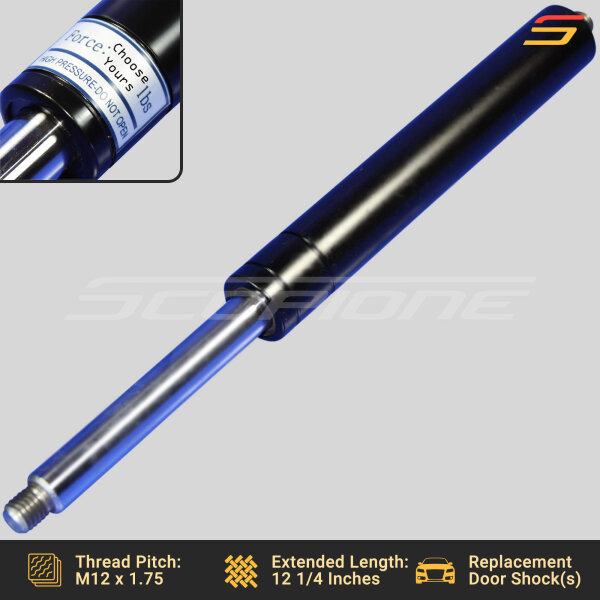 Bolt On Lambo Vertical Door Kit Replacement Shocks for 94-04 Mustang - 12 1/4" - 500 to 1000lbs - Image 2