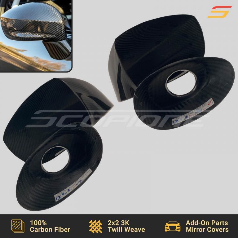 Scopione Carbon Fiber Side Mirrors Covers for Nissan GTR R35