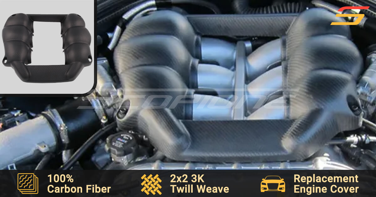 Scopione MATTE Carbon Fiber SC2 Engine Cover for Nissan GTR R35