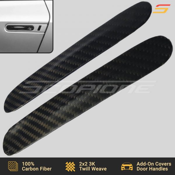 Scopione MATTE Carbon Fiber Door Handle Covers for Nissan GTR R35