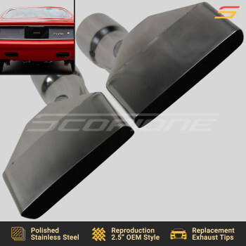 Plymouth 70-74 Barracuda Cuda Polished Stainless Steel Exhaust Tips