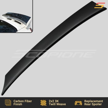 Matte Carbon Fiber Rear Spoiler Wing Blade for Porsche 07-09 911 997 GT3 & Aerokit Cup