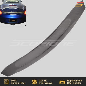 Carbon Fiber Replacement Rear Spoiler for Porsche 13-16 Boxster 981