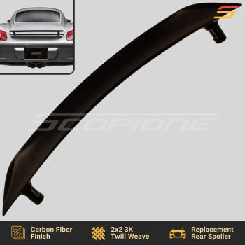 Carbon Fiber Replacement Rear Spoiler for Porsche 06-12 Cayman 987