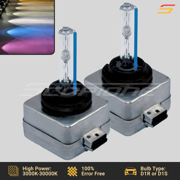 Replacement HID Xenon Headlights Light Bulbs - D1R D1S - 3000K-12000K - Image 3