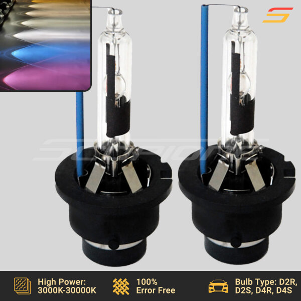 Replacement HID Xenon Headlights Light Bulbs - D2R D2S D4R D4S - 3000K-30000K - Image 2