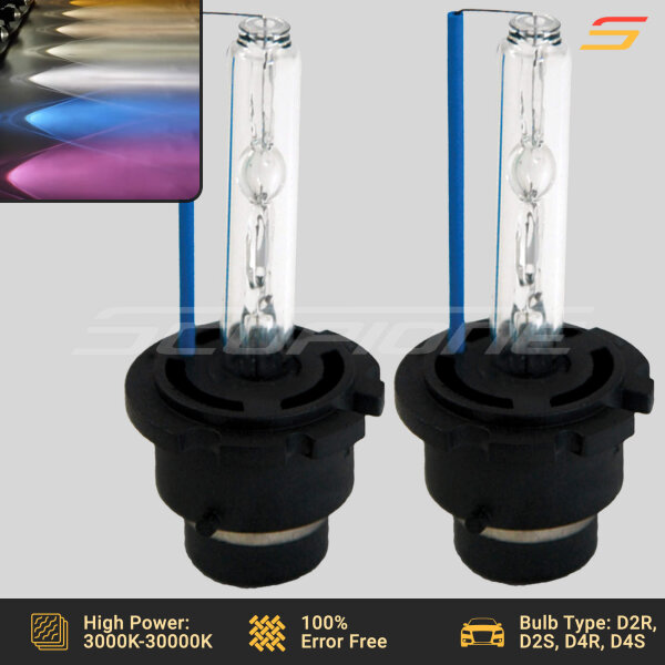 Replacement HID Xenon Headlights Light Bulbs - D2R D2S D4R D4S - 3000K-30000K - Image 3