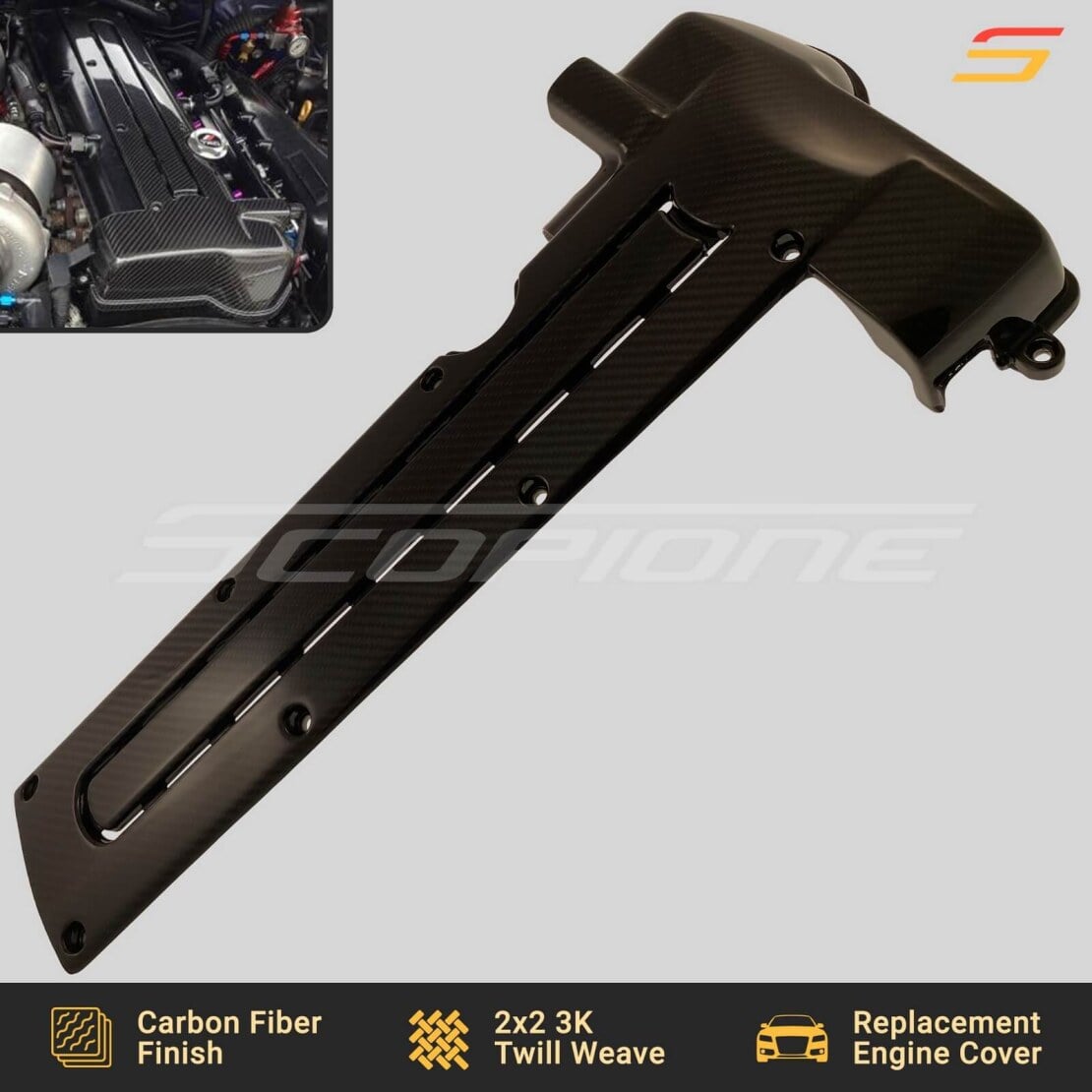 2JZ GE GTE VVTi Billet Timing Belt Cover for Toyota Lexus Supra GS IS
