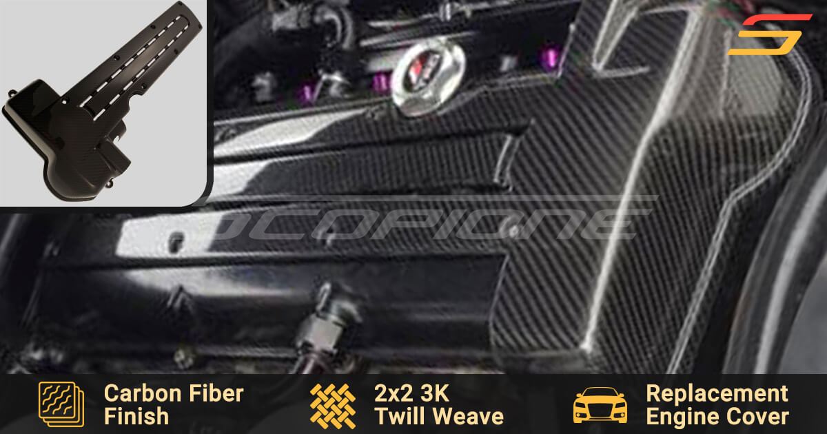 Car & Truck Parts New Carbon Engine Coil Pack Plug Cover VVTI For