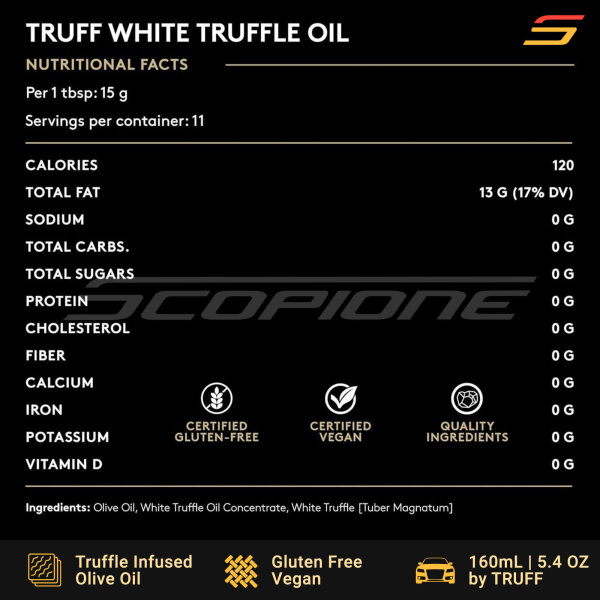 Black & White Truffle Infused Olive Oil by TRUFF - 160mL (5.4FL OZ) - Image 10